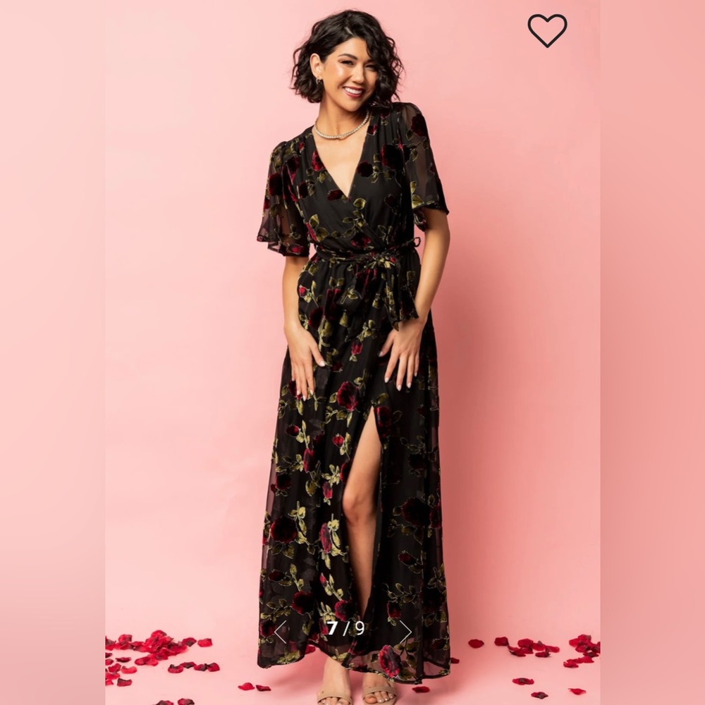 Baltic Born | Parisian Velvet Maxi Dress | Size L | NWT